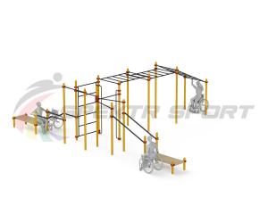 Купить Спортивный комплекс для инвалидов-колясочников WRK-D23_76mm в Гукове 