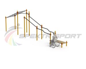 Купить Спортивный комплекс для инвалидов-колясочников WRK-D22_76mm в Гукове 